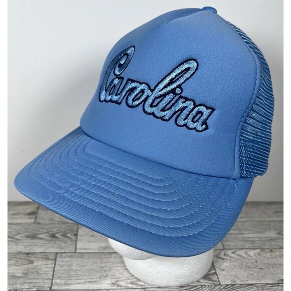 Vintage UNC Tar Heels North Carolina Snapback Hat Carolina Blue Embroidered - Picture 3 of 7